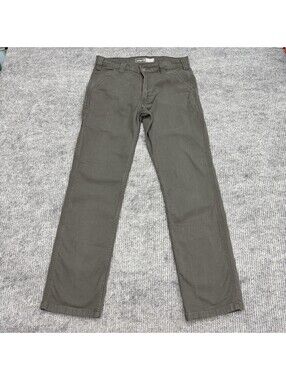 Carhartt Relaxed Straight Fit Canvas Pants Mens 30x31 Gray Work Utility Trousers